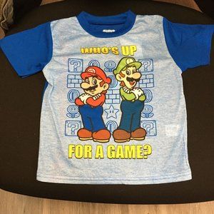 NWT Super Mario Bros Pajama Set - Size 6
